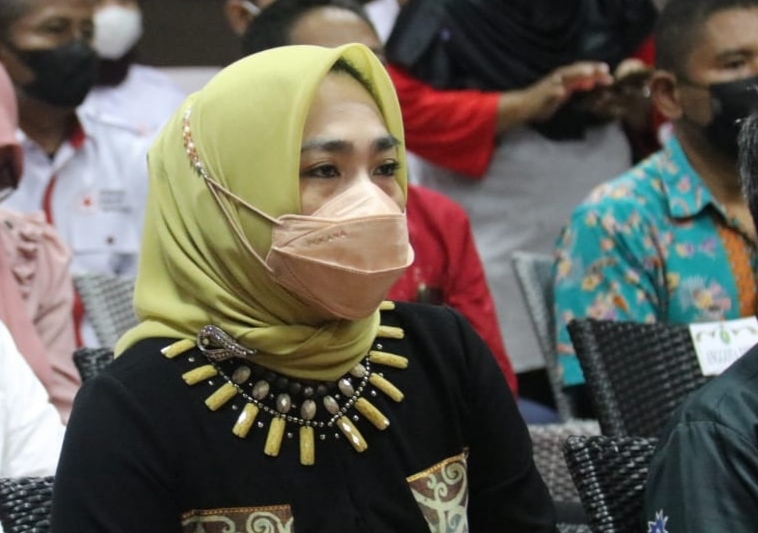 Hadiri Pelantikan PMI Kutim, Ini Harapan Asti Mazar