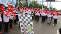 Ribuan Peserta Antusias Ikuti Lomba Gerak Jalan Merdeka Belajar