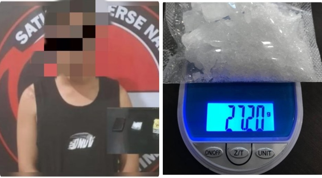 Bawa Sabu 27,20 gram Dikotak Susu, Seorang Pemuda Diamankan Polres Kutim