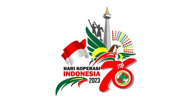 logo hari koperasi indonesia ke 76 tahun 2023